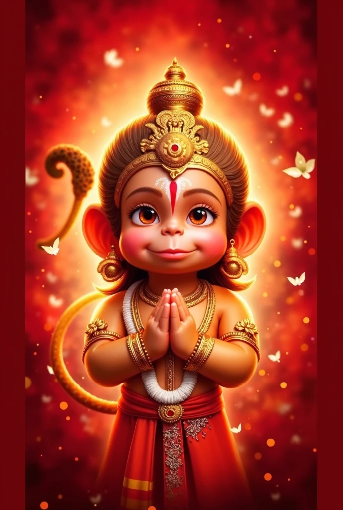 Bajrangbali Cute photos with temple