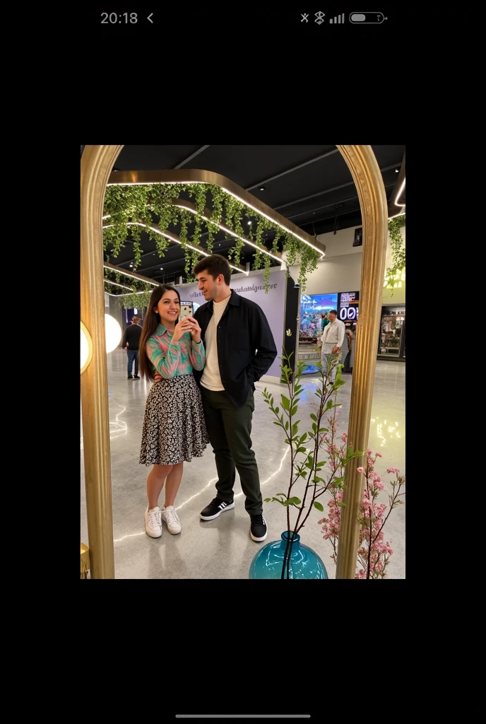 They are standing in a store with a big poster behind them, kissing together cutely, they are in love, aliens in the background, kissing together, two women kissing in a restaurant, in intergalactic HQ, couple kissing, lesbian kiss, standing in a starbase bar, filmed in Nikon Z9 realistic image of ultra quality 8K