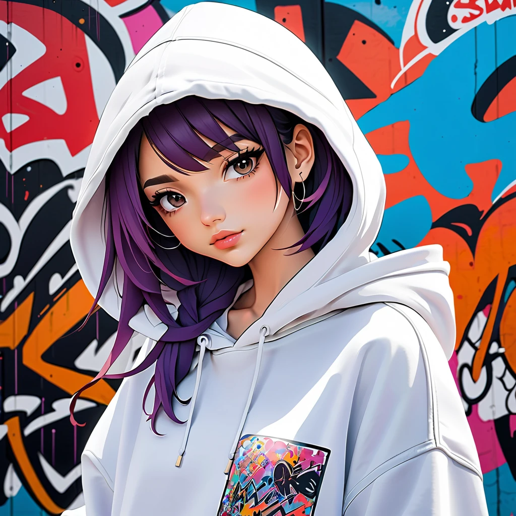 (pixelart: 1.2), beautiful gothic women, sexy goth girl, designer sweatshirt coat with logos, pants, short black hair with blue tips, bedroom, lying in bed, (by Isaac quek: 0.8) [by Ilya Kuvshinov: 0.65]