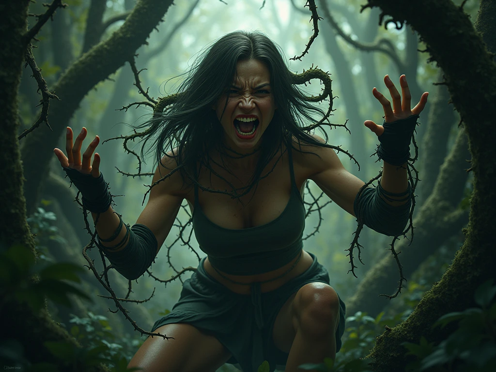 (Masterpiece, Best Quality:1.3), highres, (8k resolution), (ultra-detailed:1.1), madgod, stop motion, horror, Pretty bird man with emphasizing slender abs :1.3 wearing white side boob tank top and V-String Panties in forest, glowing, photorealistic, glowing:0.3, (details:1.2), volumetric lighting, (extremely detailed), bubble, Side boobs, sitting down , bird man, bird man face,