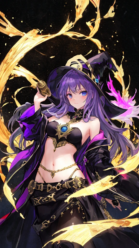 ((highest quality)),(ultra high resolution),(Super detailed),(detailed description),((best CG)),(best work of art),super precision art,great drawing art,(Fantasy art with precise details:1.5), (1 woman:1.6),witch:1.6,(beautiful and well-shaped face:1.5)),(glamorous body:1.6),amulet:1.6,earrings:1.3,bracelet:1.5,Long skirt with slits:1.7,magic circle:1.6, explosion:1.7,lightning:1.4,Torn night sky:1.7