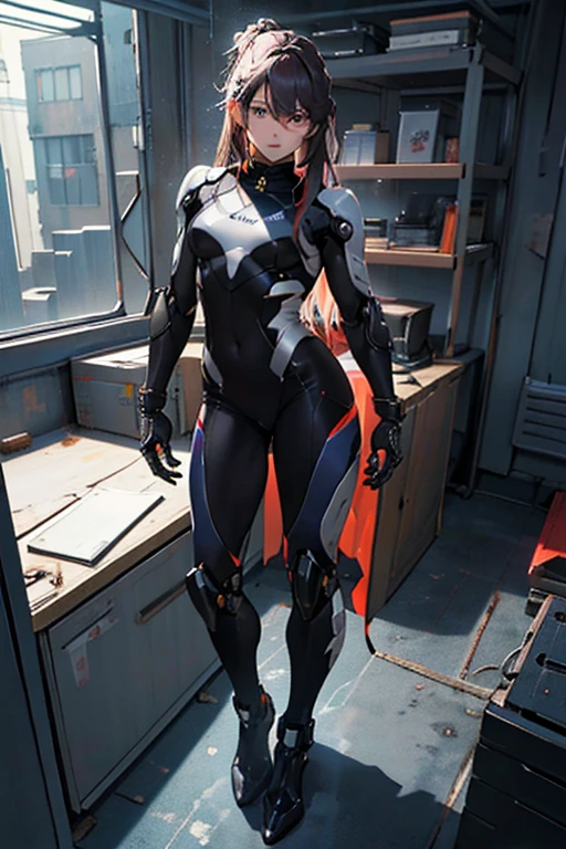 Homem magro, ao lado um uma mulher negra e outra mulher branca, em um quarto a luz de velas , Cyberpunk Style Futuristic Image Gamer Action --auto
