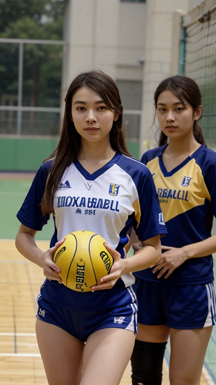 dressed、(フォトgenuine:1.4)、(surgenuine:1.4)、(genuine:1.3)、
(smoother lighting:1.05)、(映画の照明Improvement of quality:0.9)、32K、
1 girl、20 year old girl、genuineな照明、with backlight、facial light、ray tracing、(bright light:1.2)、(Improvement of quality:1.4)、
(最高品質のgenuineな質感の肌)、fine eyes、detailed face、
(tired, sleepy and satisfied:0.0)、basketball uniform:1.3、
(Improve the atmosphere of the body line:1.1)、Glossy skin、actress、korean idol、Nogizaka Idol、fiery idol pose、Beautiful actress、A neat and clean woman、smile、long legs、