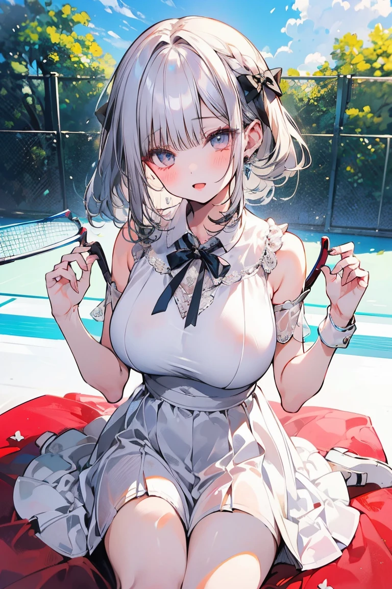 Normal tennis racket net