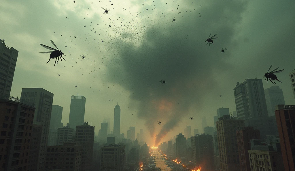 Hay muchos soldados en medio de una ciudad con un fondo de cielo, Dan Mumford. Renderizado de 8 K octanos, Por Emmanuel Lubezki, Dan Mumford. Renderizado de octanaje, Wojtek FUS, dramatic cinematic action shot, Beksinski y Dan Mumford, cinematic beeple, Beeple y Mike Winkelmann, Beeple. Renderizado de octanaje