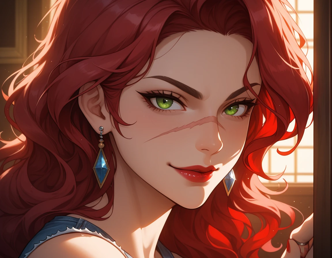 (inked original-art:1.2), (lineart:1.33), portrait, 1woman, green dress, bright red braids, medium sized chest, (depth), (movement:1.4), red eyes, smiling, blushing, (hyperdefined), intricate-setting, dark forest, (thin-lines), dark fantasy, dark lighting, magician, (fine-details:1.3), RAW-format, emotional, (vivid-colors)