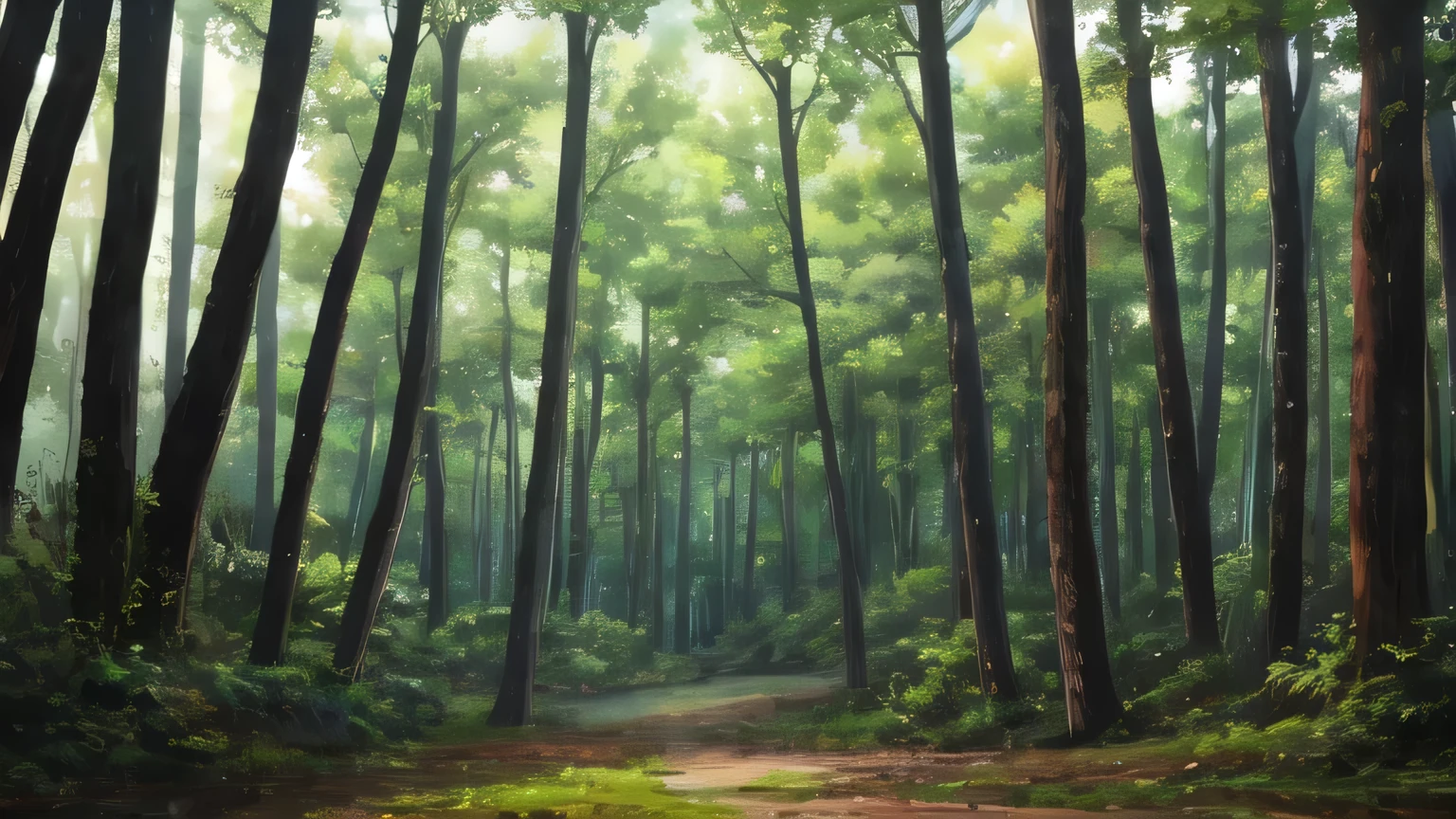 Make the background of a dark forest