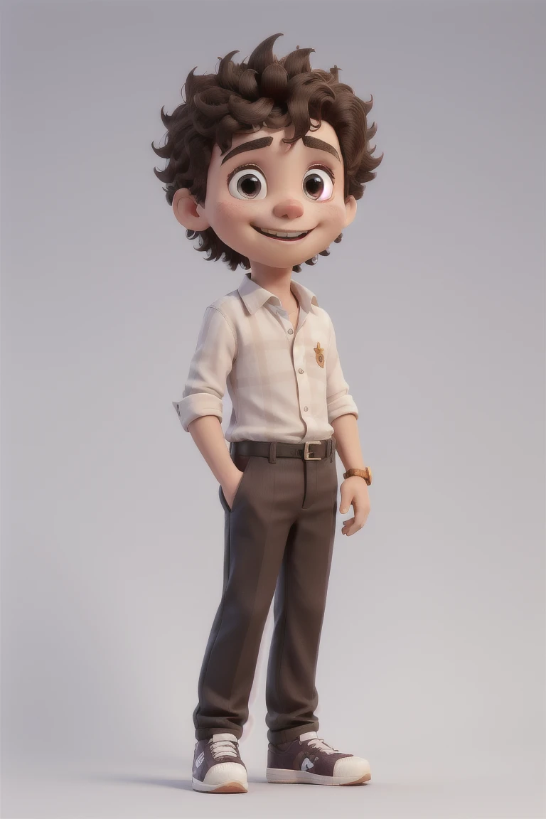 Treatment, solo boy, background school, boy standing looking at camera and smiling, wall with alphabet