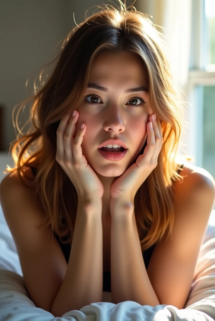 Horty, in her bedroom, angry, , en regardant la caméra , , ,Kale, Deepthroat pov, cock in mouth, Fellation , , exhaust, pleurs , tears, les mains sur la tête, Headache