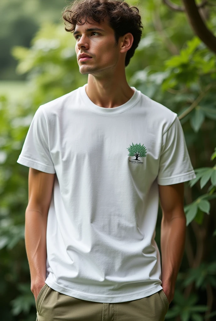 Elon musk wearing Tesfalem moringa t-shirt