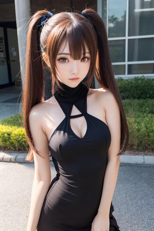 (background is the tokyo tower in the park at night:1.3), ultra detailed background, 1 beautiful young girl, Super beautiful detailed face, smile shyly, (Slender body:1.2), (black glittery metallic playboy bunny:1.3, Thigh-high fishnet stockings:1.3, bunny ears), dark brown hair, long hair, (Fine face:1.2), conceptual art, High quality, Realistic, extremely detailed CG unified 8k wallpaper, highly detailed, High-definition raw color photos, professional photography, Realistic portrait, Cinematic Light, Beautiful detailed, Super Detail, high details, (Beautiful medium breasts:1.2, show breasts), break, (Squatting panty shots:1.3), (spread crotch:1.3), rise your hands up behind back