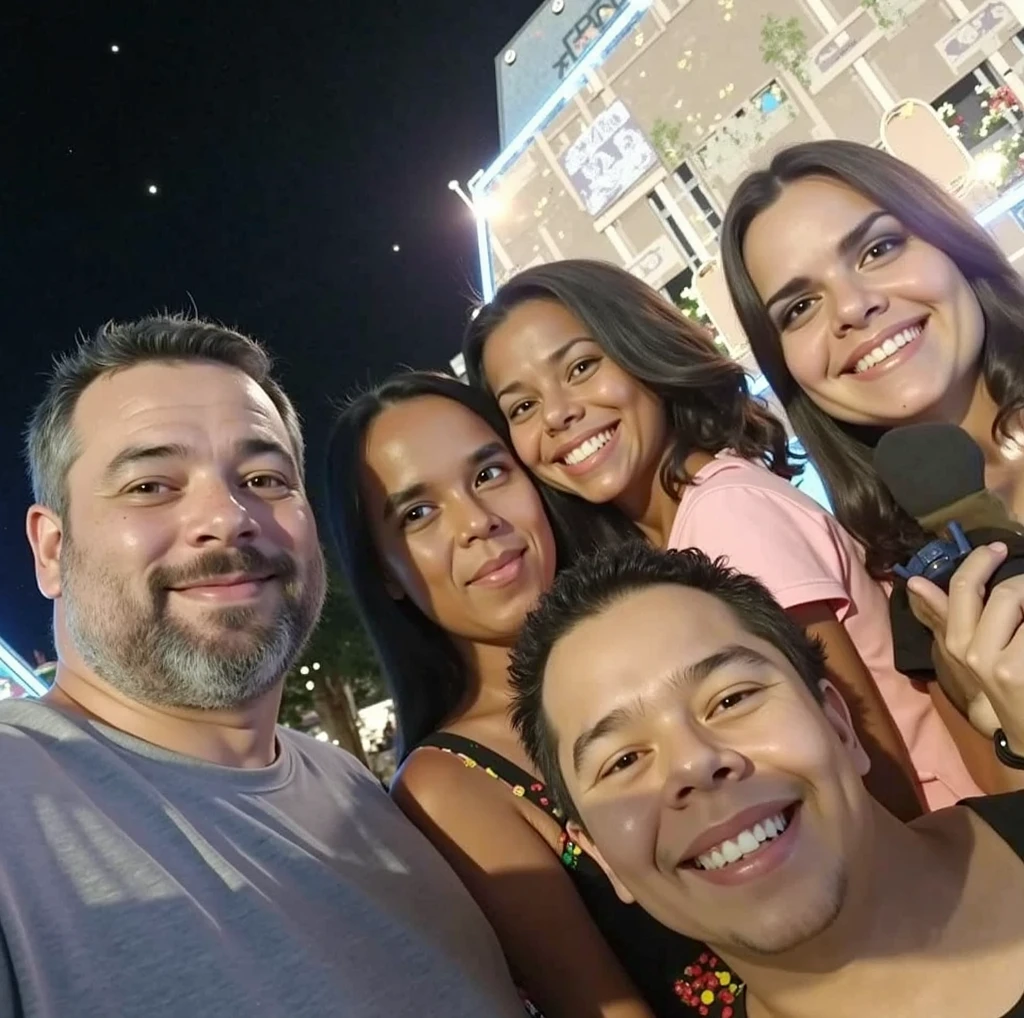 There are three people posing for a picture together at a party, nigth, Fotografia tirada em 2 0 2 0, instagram post, tirada em discoteca, partido, imagem de perfil, Carnaval de Barranquilla, festa na cobertura, facebook post, na festa, lots of revelers, Postagem no Reddit, foto de baixa qualidade, na noite da selva !!!, imagem de qualidade muito baixa