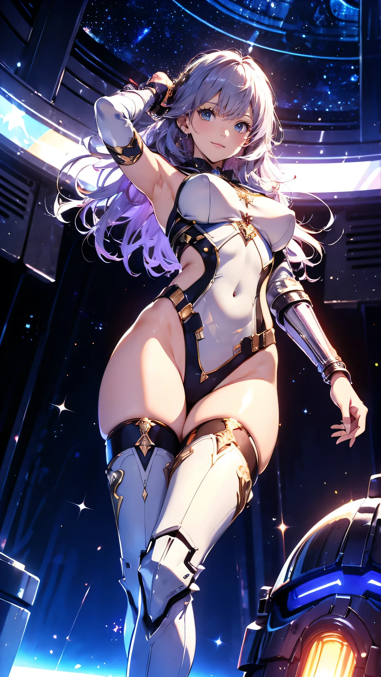 Make a full body character with 2D graphics based on current anime 4k-8k The character is 22 years old. Mature body with big breasts and curves. Eyes red, white cat ears, long white hair down to the ankles. Cat&#39;s furry tail. The outfit is a mix of traditional Japanese kimono, Qipao chines stylized in a cyberpunk way. The colors of the clothes are predominantly white with details of blood red and gold.. With sock 3/4 black and white, sandalhas ninja estilo cyberpunk.
