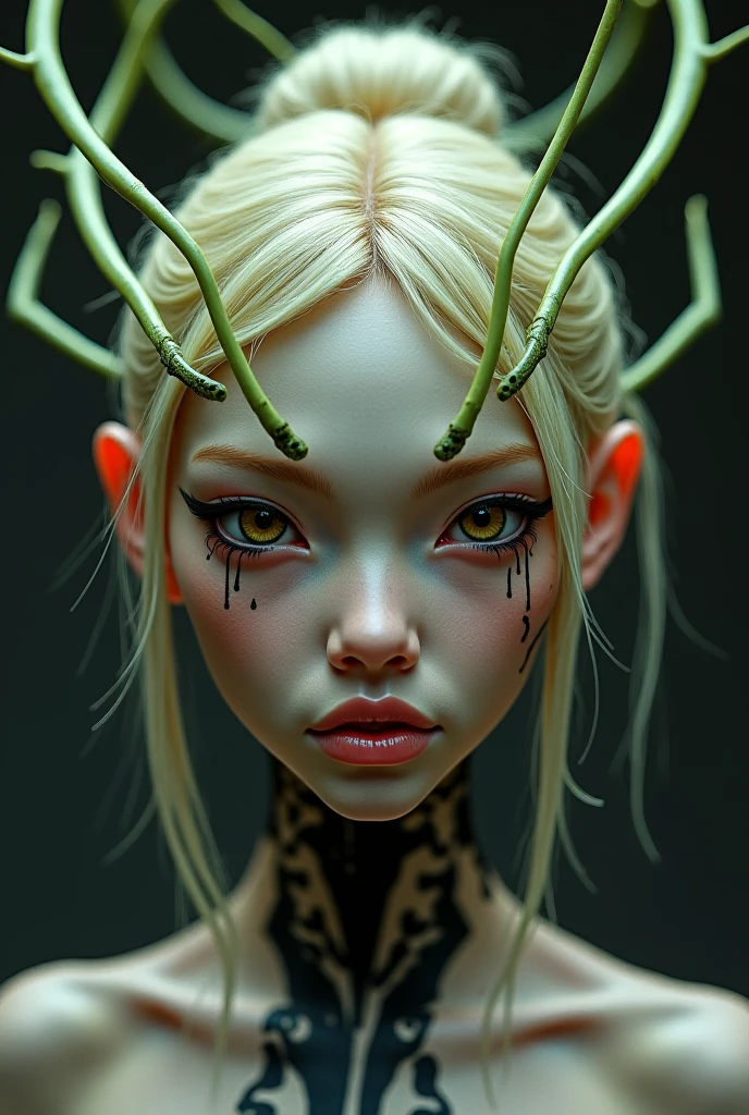 Trends on ArtStation, Clear focus, studio photo, Complicated details, The is very detailed, Detailed eyes, illustratio, The is very detailed, Clear focus, A digital rendering, professinal, 4K (((intricate design))) (((top quality))) (((16K))) (((High Definition))) 16K splash art (((photorealistic))) high-res, ultra sharp, ((masterpiece)), ultra-realistic, the best quality, expressive eyes, perfect face, mesmerising eyes, perfectly detailed anatomy (((Volumetric lighting))) (((natural lights))) (((nighttime))) (((1Male))) (((Bodybuilder))), (((muscular))), (((hyper pecs))) there is a sexy mature man with green paint on his body, slick shaved sides hairstyle, ((thighs)) bodily fluids, round butt, green coloured skin, gay, green skin! (((green coloured skin!!))), (((green skin))). (((green-skinned))), ((( off the shoulder elegant robes))) ((green skin with scales)), ((green skin)), windy, (((in a city))), (((greenish skin))) plantation on the male body, fluorescent green skin, radiant orange eyes, windy, leaves falling (((a powerful nature deity))), elf ears, druid magic, cell-shaded adult animation, green gem necklace, hot reptile muscular humanoid man, scales, muscular green body. Glowing veins, nature spirit, long sash, (((in a dark alleyway))) heroic pose, confident expression, green nature magic,