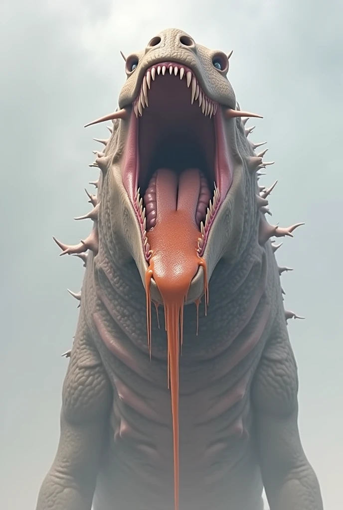 (extremadamente detallado, obra maestra, La mejor calidad), Estilo oscuro, intense illumination, rostro con arrugas, lengua larga, tentacle, deforme, monstruoso, interior de una piscina de agua verdosa, imagen submarina, alien con Colmillos finos, pico de pulpo amenazante. manchas de tinta. Rococo composition. Luz de caravaggio