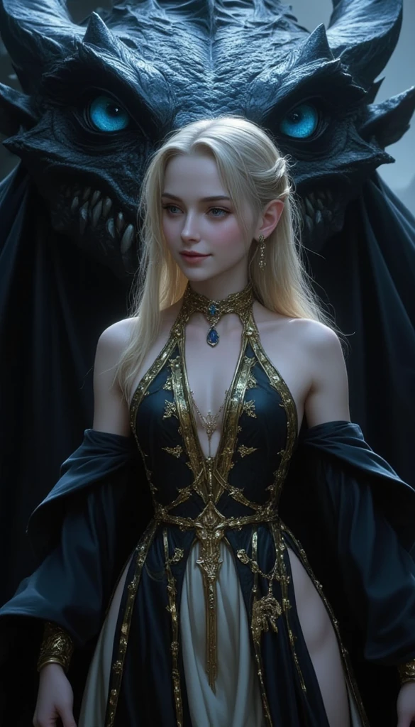 




Huge Vagina

uncommonly beautiful girl, with gold-silver hair. slender and pale

she is wearing a Victorian dress with black colorings with springkle of gold.

on top of her head has a dragon-phoenix crown 

her background is sea of flames with dragons hovering the sky.