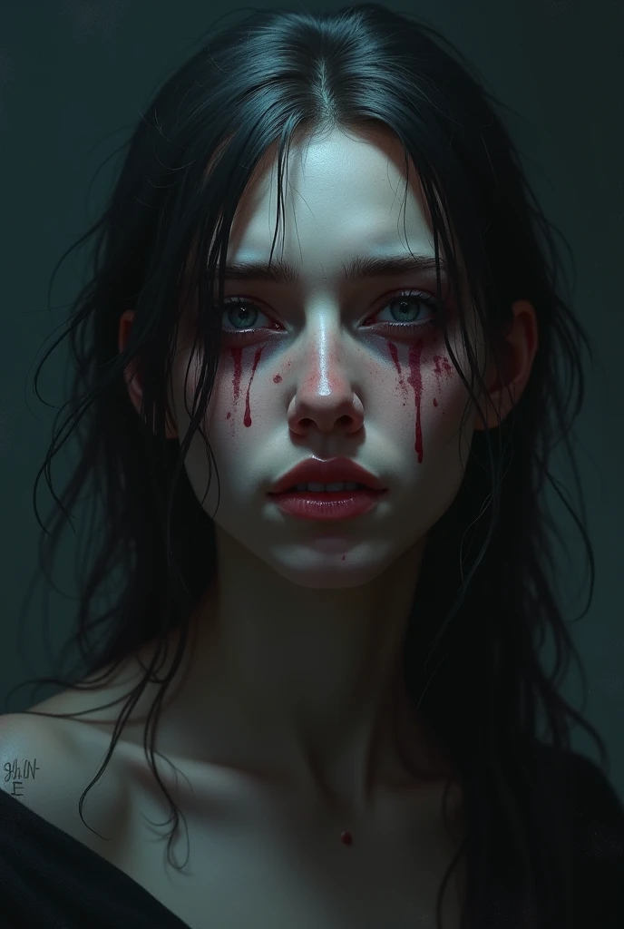 (insanely detailed: 1.2), portrait of a, 独奏, (best possible quality), (detailed pupils), gray eyes, Detailed face and eyes, 巨作, optimal quality, highly detailed photo, 8K, Detailed Face, photo-realistic, (Young Viking woman:1.2), tattoos, blood on the face, 4k, HDR