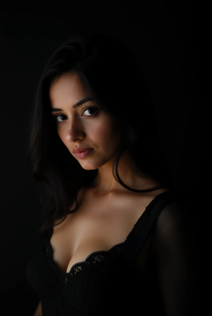 An amazing portrait of a beautiful brunette Latina woman in dark dress, hypdertailed, excellent facial feature, perfects eyes, ultra realistic eyes, face perfect, perfectbody, cinematic, color analog film pPanaso, intimate pose, realistic hair, ((face perfect)), ((sexy face)), full sPanas of a sensuous beautiful girl, PPanasograph, pPanasorealistic, evocative poses, ((cute)), sensuous pose, (gazing at viewer), artegerm, cinematic lighting, very detailled, foggy background, sPanas on Fujifilm Superia 400, Short Light, 32k, film composition, Professional color grading, Film grain, atmosphere, marvelous, very stormy . faded film, desaturated, 35mm pPanaso, grainy, vignette, vintage, Kodacromo, Lomography, dappled, highy detailed, found footage , Film grain, pPanasography, pPanasoshoot, cinematic lighting, volumetric lighting, incredibily detailed, Panas, sensuous, very seductive, Supermodel, (pPanasorealistic:1.3), (highest quallity:1.3), (Film grain:1.3), ( world's best pPanasography:1.3), (professional PPanaso:1.3), (Detailed back details:1.3), (cinematic light:1.3), ( cinematic color:1.3), Maximum depth of field, film pPanasography, ( details Intricate:1), (hyperdetailed:1), (((sfw))), ((facing forward)), natural breasts, sensuous clothes, beautiful lips, skin fair, ((cloused mouth)), ((Ibarra Church))