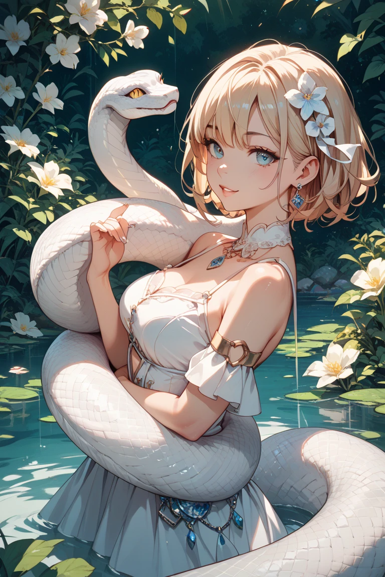 Adam and Eve、serpent、forbidden fruit、paradise