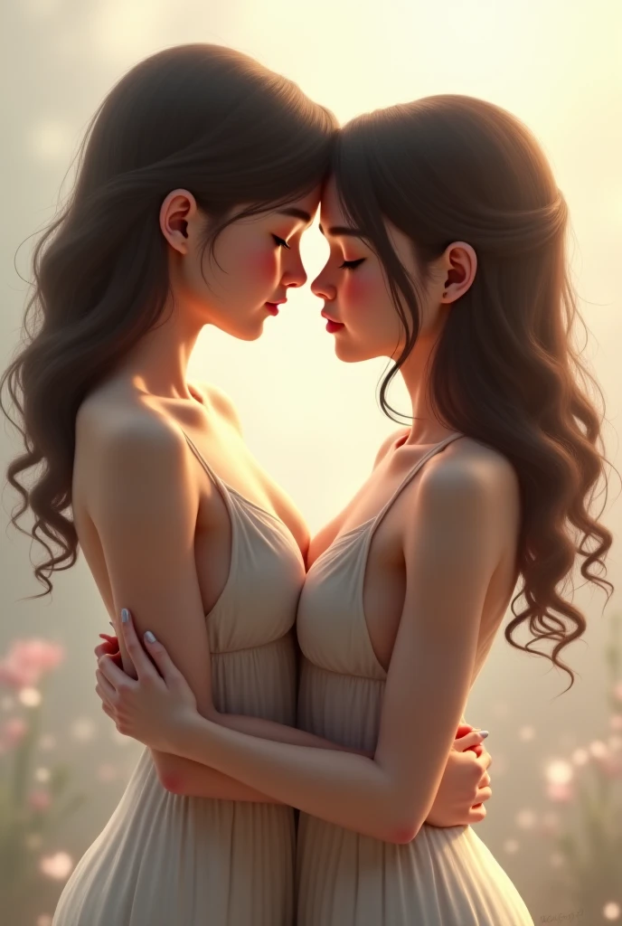 Girls standing naked