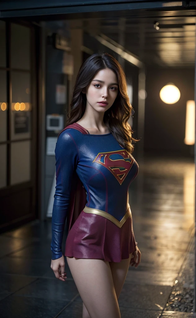 (((Make the most of your original images)))、(((Kneeling Supergirl)))、(((Supergirl being defeated)))、(((Supergirl&#39;s costume is ripped and full of holes.)))、(((hang)))、(((close your eyes、Sleeping)))、((bra、weak legs))、(((Downward、Pushed down)))、((obtain))、((suffering))、((Doll condition))、((suffering))、(((Wear red gloves)))、(((Shiny black hair)))