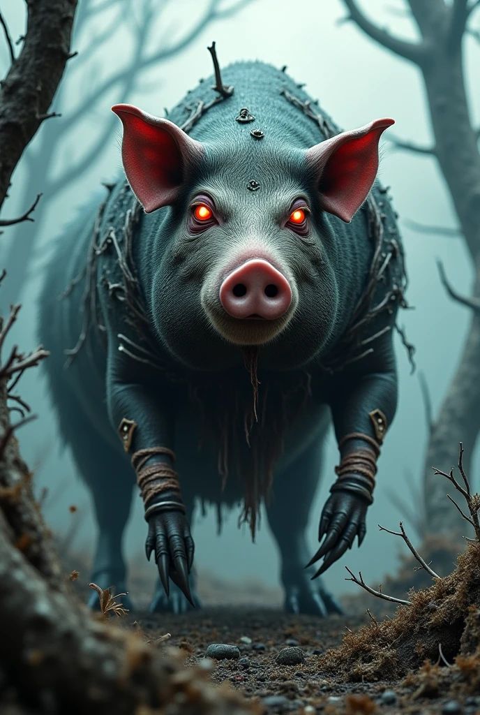 pigyon the filthy eater of corpses the infernal pig executioner of the flesh the master of the insane and sick