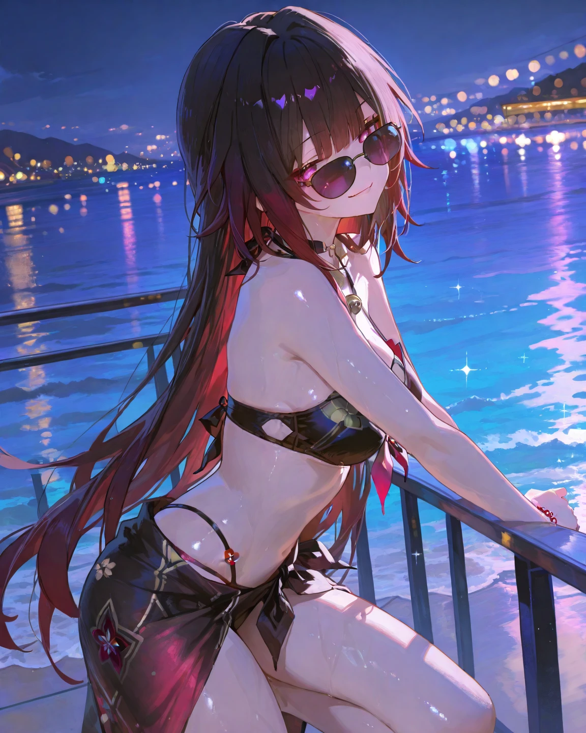 Kaguia-sama in red panties on the beach