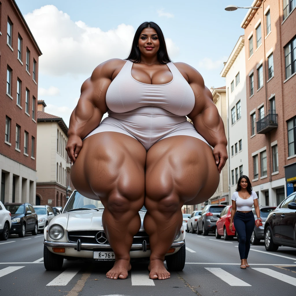 peito com o dobro do tamanho do corpo, ((Head to toe:1.5)), ((retrato de corpo inteiro)), ultra hd, uma mulher Araffe usando micro bikini preto posando para uma foto, corpo grande, pernas longas, exaggeratedly large physique, thicc, absurdly massive physique, poderoso e enorme, huge muscles, massive muscles, beautiful thick female, thicc build, large muscles, Tiro gigante impressionante da deusa, muito lindo. large muscles, grosso, extremely muscular, (seios gigantescos:1.8), ((Seios enormes:1.5)), (quadris de thicc:1.4)