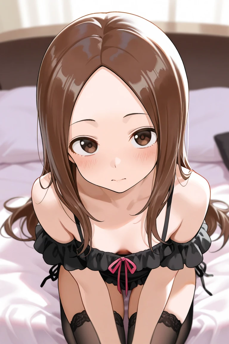 NSFW(4kquality, 最高quality, Takagi1, Brown eyes, length_hair, Ultra-small_chest,)A vivid face White bra White panties 16Year Seductive pose Fascinating Beautiful Abs 綺麗なOcean岸 Ocean Bedroom Night view M-shaped legs topless Completely naked Spread your legs, seat, Elevate your legs, nude, (Pussy Focus:1.0) Sweat, Shiny skin, Heavy breathing, ( Sex, sexual intercourse, Insert, Hetero, Motion Lines, Motion Blur, Talking Spirit:1.1), (Lying, Lying on your back, bed,Subjective:1.1)blush depressed Face distorted by pleasure Resisting Pleasure Blushing cheeks wet Nipples licked Overflowing body fluids Spurting body fluids ((0 Close your eyes and lean back)) (((Ecstasy)))++ ((cum on body / bukkake projectile cum excessive cum))