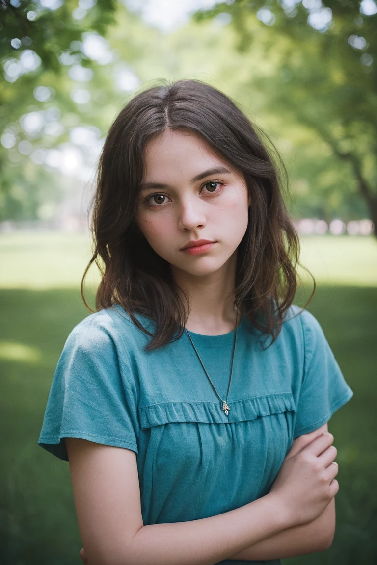 tv_Pure_Kitty_PS_V1, , calm expression, wearing a colorful sundress, sitting on a log at a misty forest pond, golden hour, shot from the side, , (((relaxed))), "epic-Ultra-HD-details", "epic-Ultra-HD-highlights", detailed skin, pores,