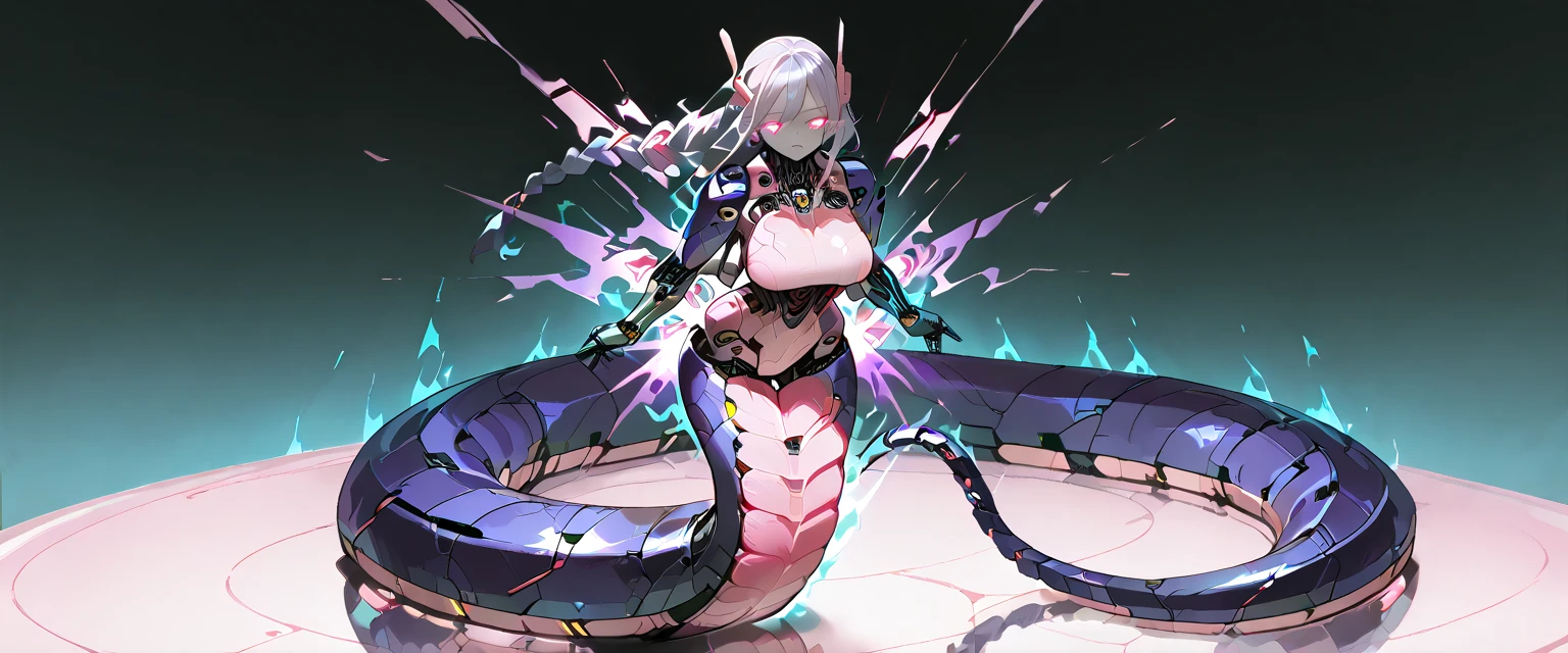 <lora:flat2:-1>, centipede's lower half, centipede body, <lora:RPGGiantCentipede:1>, giant centipede, <lora:falling_into_mouth:0.3>, falling_into_mouth, monster girl, purple skin, Centipede girl lifting her upper body and looking down from her coiled lower half