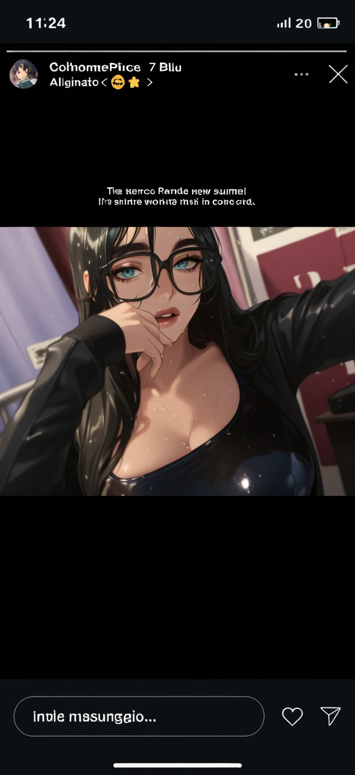 4k, ,Lens flare ,mascara, eyeliner, god rays, 4k, 8k, best quality, masterpiece, hyper detailed,(masterpiece:1.2, Highest quality), (Realistic, photoRealistic:1.4), Beautiful illustrations, (Natural Side Lighting, Cinema Lighting), Angry expressionでビューアーを見る, Cowboy Shot, Front view:1.0, 1 girl,, Perfect Face, , Shiny skin, Swept-apart bangs, Dark brown eyes, Long Eyelashes, (Big Breasts:1.5, Captivating thighs), Beautiful Hair, Beautiful Face, Beautiful fine details, Beautiful clavicle, Beautiful body, Beautiful breasts, Beautiful thighs, Beautiful feet, Beautiful fingers, ( Upward glance), ((Huge boobs:1.5)) 、 Female orgasm、(((Full nudity:1.5)))、Erotic、Climax、((Staring intently at the audience:1.5))、((Licking the head of the penis vigorously with a long, dripping tongue:1.5))、((ejaculation:1.5))、((Glasses:1.5))、((Completely naked:1.5)),((Angry expression:1.5)),((After being licked, a small, thin penis dripping with saliva is buried deep between her tits and given a titjob.:1.5)),,((Ultra-detailed, sexy tongue:1.5)),