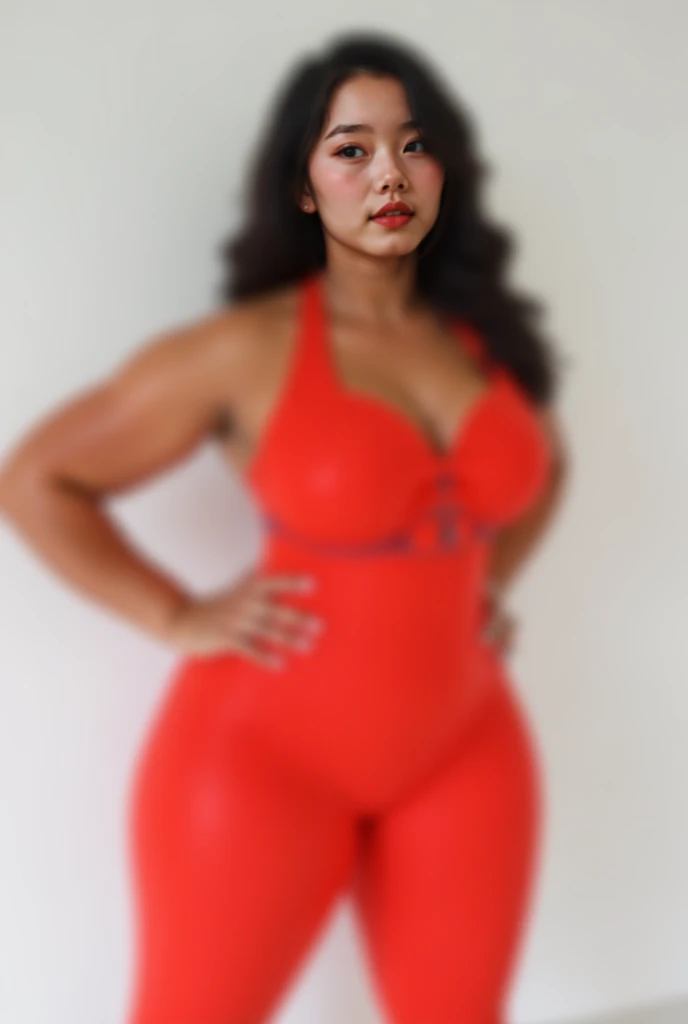 2 heads,Portrait of a 60 year old woman with short brown hair, Captivating Gaze, Brown eyes, The wrinkles on her face, Black Pantyhose,High heel boots,Revealing large saggy breasts, Light makeup and red lips. 32k