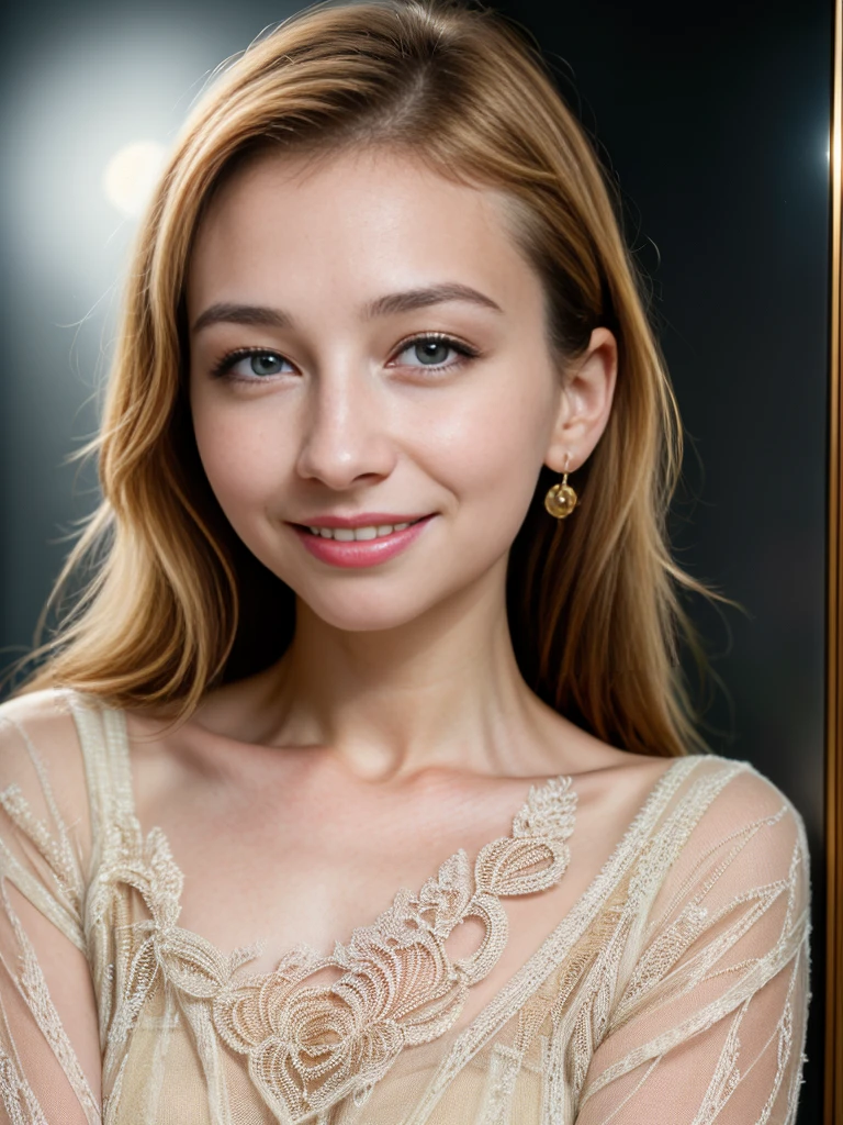 cinematic film still RAW photo of Georgia_Polina, smiling, red lips, natural blonde ponytail hair, long sleeve sequin mini dress, strapless, stiletto heels, (looking at viewer:1.1), <lora:backlight_slider_v10:1.2>, <lora:epiCRealismHelper:1>, <lora:skin_tone_slider_v1:-1>, modern empty street background, 8K, 16k, uhd, dslr, best quality, high quality, realistic, photo-realistic, ultra-detailed, <lora:Georgia_Polina:0.8>, PA7_Portrait-CU . shallow depth of field, vignette, highly detailed, high budget, bokeh, cinemascope, moody, epic, gorgeous, film grain, grainy
