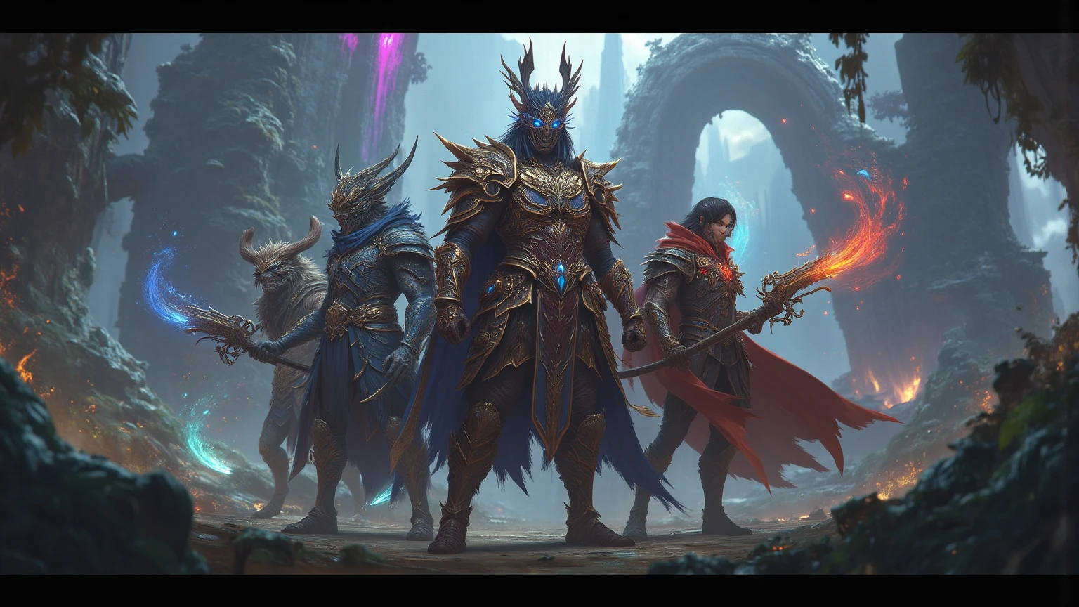(Zombies wearing ancient soldier armor: 1.2, body decayed), blue and black lightning light effect particles emitted on the body, (Qin Kingdom border ancient battlefield as background: 1.1), (best quality), full body, ultra-wide angle, clear HD, 8K resolution, digital painting, concept art, Shinkai Makoto style, POP trend, Pixiv hot trend