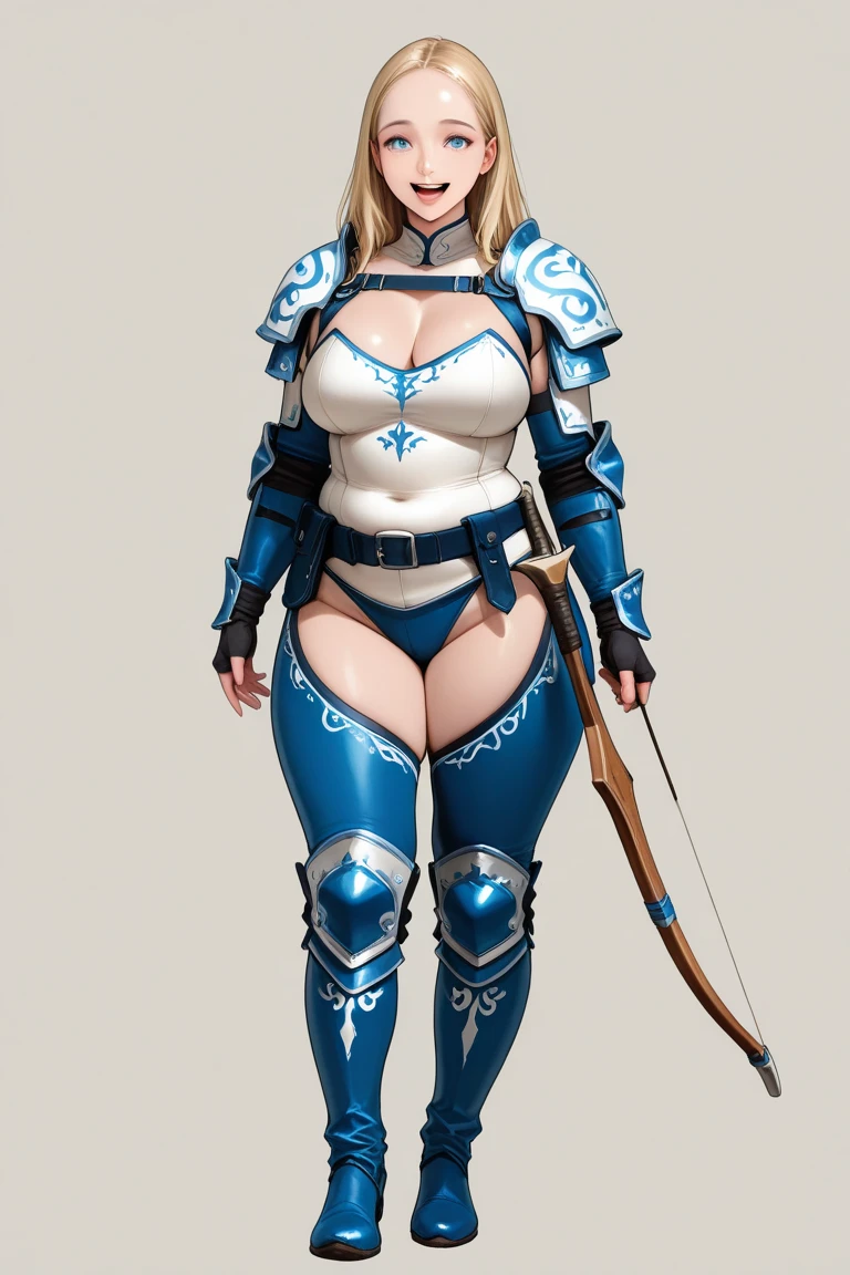 whole body, red breastplate, Redskin, looking at the viewer, bright,armor, Thighs, waders,shoulder armor, failures, Poland, gloves, gauntlets, Rerebrace armored boots, shoulder pads,(Masterpiece, Best Quality, ultra detailed, best shadow) yordle (1 girl)( Redskin:1.2) pointy ears muscular lean platinum blonde long twin-tails hairstyle at the office lustful smirking smile face red blushed, blush, strong abs, female bodybuilder, tiara, double hair drills