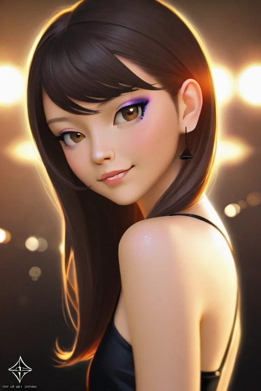 Best quality, realistic, award-winning illustration, (tricky detail: 1.2), (fine detail), (tricky detail), (cinematic lights, best quality), sharp lines, sharp focus, official artwork, 16k, A beautiful woman with a smiling face, wearing a straw hat, wearing a June party hat, June parties, white graffiti splash background, a beautiful young chef, wearing a black apron with colorful blouse emblazoned in June party colors, Wearing jeans, medium black hair, holding a large can of delicious candy, creamy candy splash, character design by George Lucas style, white background.