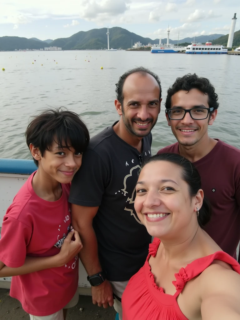 There's a man and a woman and a boy in a swimming pool, divertindo-se, Happy family, 3 5 year brazilian mother, marido esposa e filho, sentado na piscina, imagem de perfil, em uma piscina, Jogar na piscina, foto de perfil, andrea rocha, Directed by: Nandor Soldier, vacation photo, In Sao Paulo
