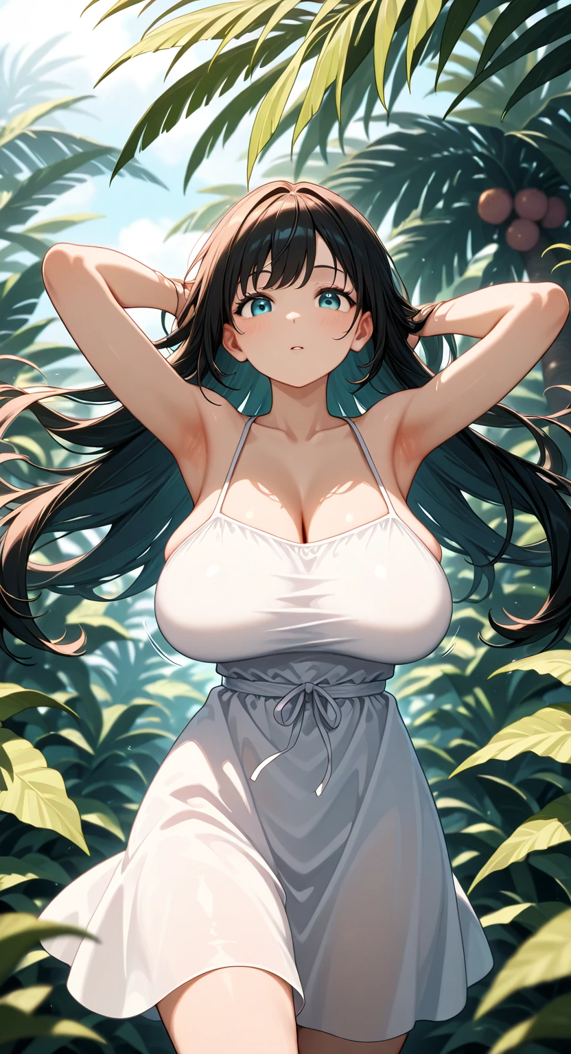 (highest quality,high resolution,(Ultra high fine mesh,4K), (ultra high resolution,8K),muste piece:1.2), (perfect anatomy,anatomically accurate), (angle from below), Close ~ eyes, (girl doing yoga), (surrounded by nature), firefly, Peaceful and calm background Beautiful and detailed eyes, flowing long hair, yoga clothes, elegant pose, soft and gentle lighting, (very detailed and beautiful face), professional photography techniques, Bright colors, natural light, (very detailed and beautiful face), (large breasts:1.3), (Mysterious, Fantastic)