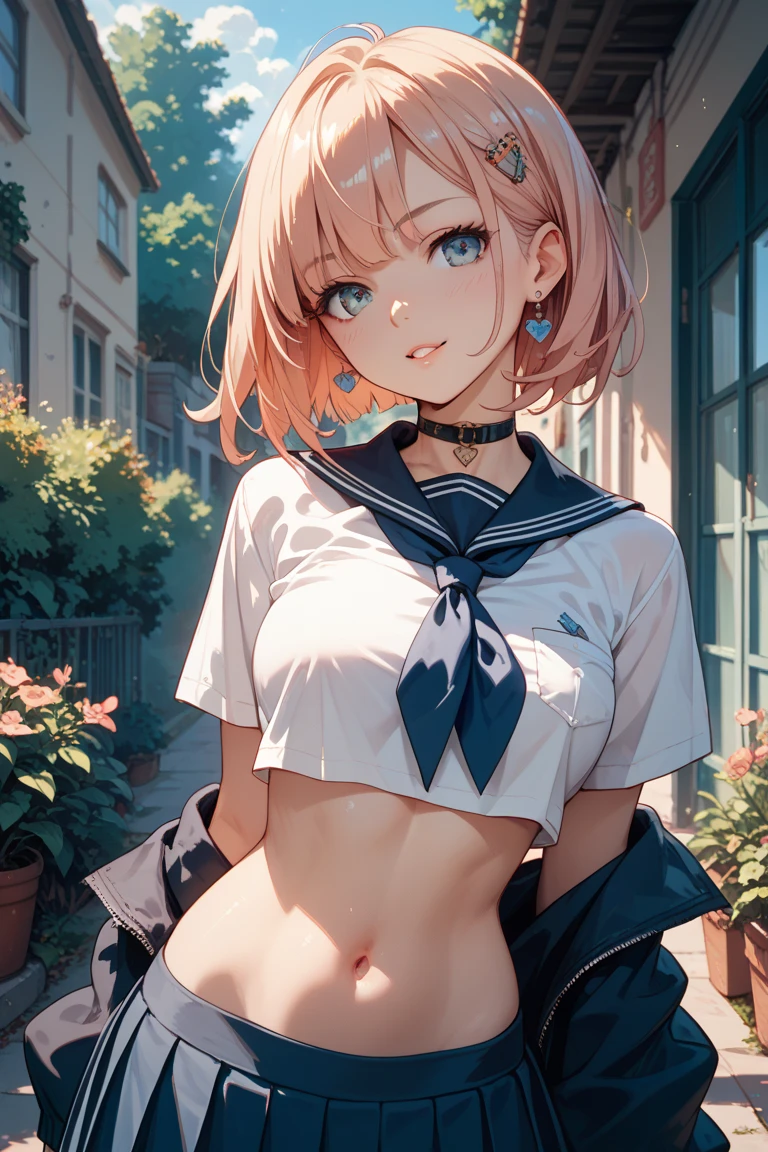high quality, high resolution,(nsfw),(((night))),(((outdoor))),((High School)),(((one woman))),(((cute face))),(((big eyes))),(((black eyes))),(((blonde hair))),(((fluffy bob cut))),
BREAK,(((show off nipple))),(((school uniform))),
BREAK,(((tiny breasts:1.5))),(small areola),((sweaty skin)),
BREAK,(ahegao),((excitement)),((embarrassed)),(red cheeks),
BREAK,(((model posing))),((spread legs)),
BREAK,(cinematic angle),(looking at viewer),(focus on pussy),(cowboy shot)