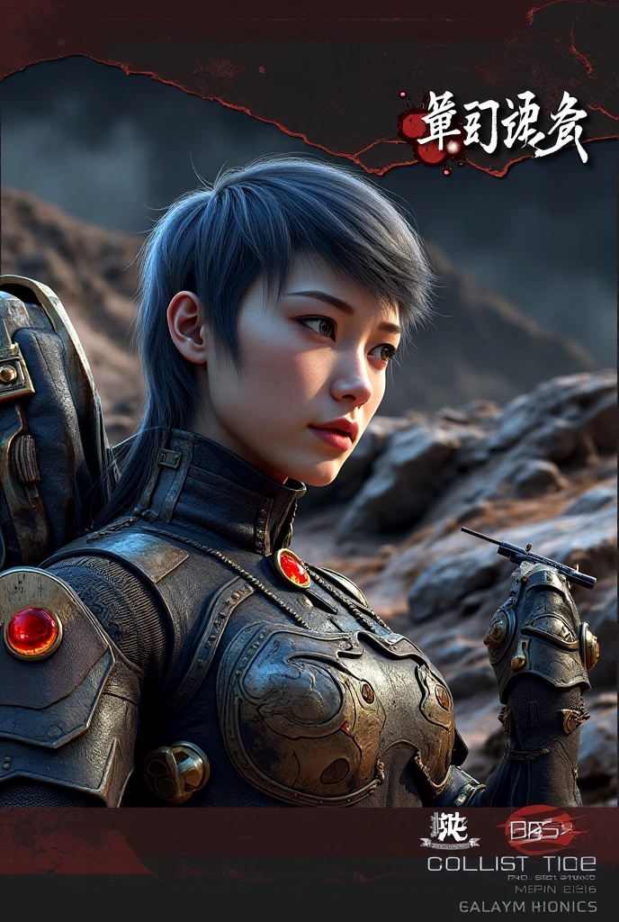 Bodysuits、armor、Kaiju 8、Girl、18-year-old、Black Hair、Moderate bust。