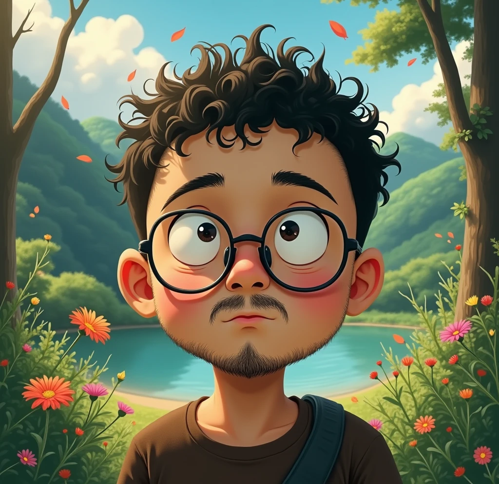 guttonerdvision10, A raw portrait capturing the essence of a 2-year-old boy wearing glasses. Ele se senta diretamente de frente para o espectador em um banco de madeira, Absorvido na leitura de um livro. The setting is in front of a serene lake. The focus is intentionally placed on the boy, with the background of high mountains slightly blurred to highlight their presence.

The scene is enhanced by the picturesque beauty of the sky painted with the colors of the sunrise. Characteristic clouds of the dawn create a colorful scenery, adding to the overall charm of the setting.

The details of the boy's skin are carefully rendered with a scale factor of 1.2, garantindo um retrato realista e cheio de nuances. O toque hiper-realista com um fator de 1.2 adiciona profundidade e complexidade aos recursos, making the boy's expression and features come to life.

This portrait is created in Ultra High Definition (UHD) for exceptional clarity and resolution, permitindo que cada detalhe brilhe. The scene is designed to evoke a sense of tranquility and wonder, com o engajamento do menino na leitura destacado tendo como pano de fundo o lago e as montanhas.

The composition emphasizes the boy's interaction with the book and the surrounding natural beauties. O foco suave nas montanhas cria um efeito de profundidade de campo, keeping the boy as the central focus of attention.

Geral, The raw portrait captures a thrilling and visually captivating moment of a boy enjoying his book by the lake, with the magic of the sunrise painting the sky in the background.