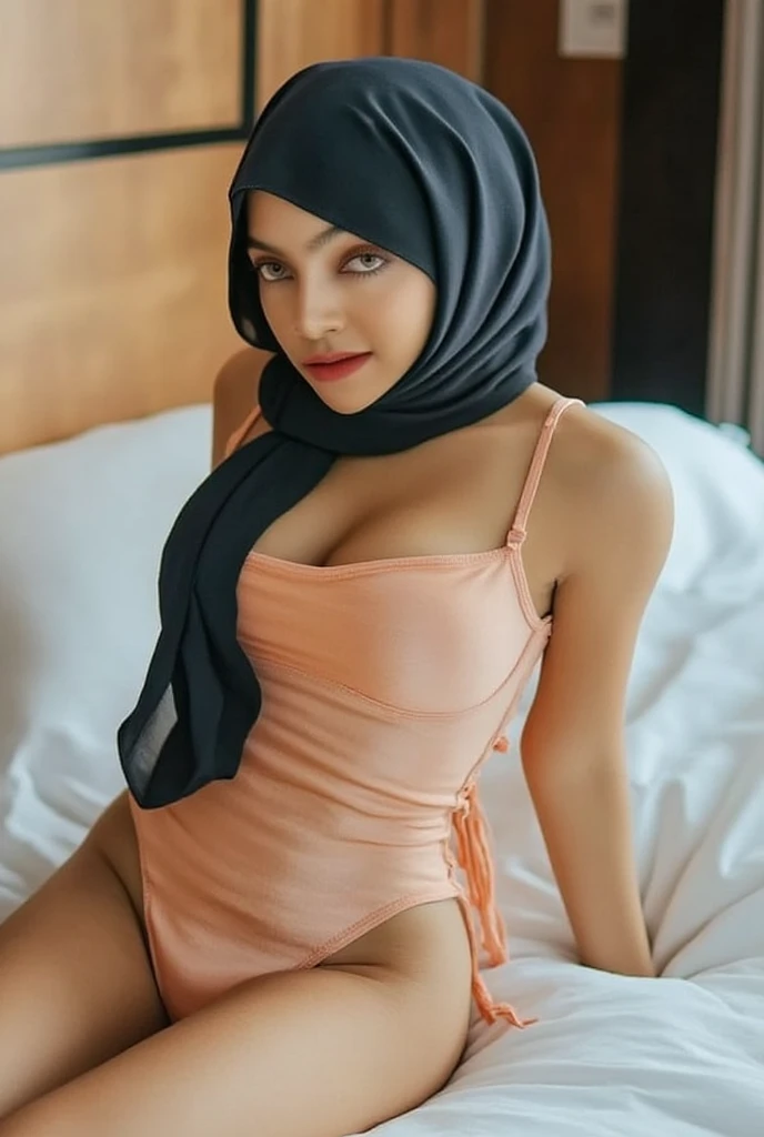 ((MALAY HIJAB GIRL)), 58 years Old, Hijab Indonesian mature woman, Flat Tits : -0.1, ((FLAT CHEST)), ((TIGH DRESS)), ((UNDRESS)), ((RED LIPS)), ((TRANSFARENT)), ((RED LACE)), ((HAIRY PUSSY))