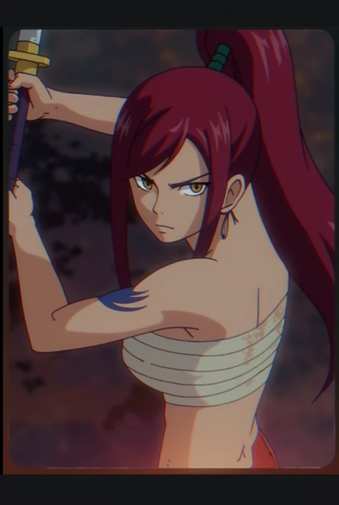 Generate an image of Lol's Katarina in the One piece universe, minimalist details --auto --s2