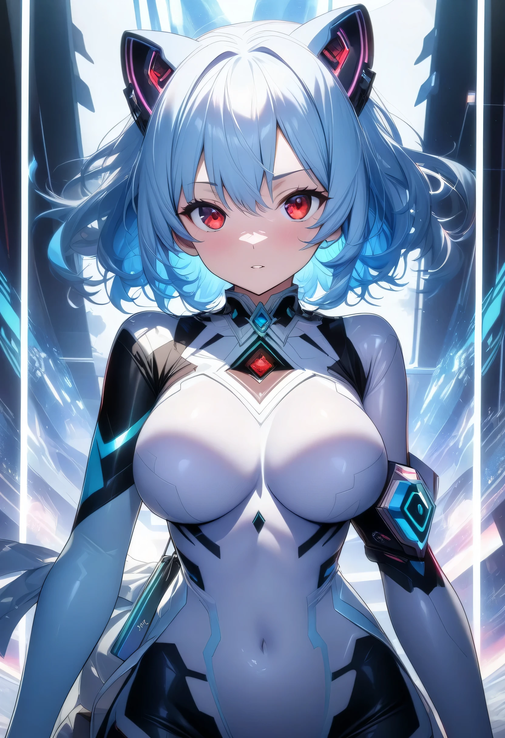 8k detailed illustration of an incredibly (sexy alien:1.1), (transgender), creature with round breasts and bubble butt, (detailed face and eyes:1.2), (toned abs:1.1), (detailed intricate skin:1.1), (glowing lights:1.1), (phosphorescent light:1.1), detailed background, (sci-fi megalopolis) in the background, (long-range sonar), (detailed hand and finger:1.1), (huge breasts:1.1), (busty:1.1), (deep cleavage:1.1), (labia outline:1.3), (hard teat:1.3).
