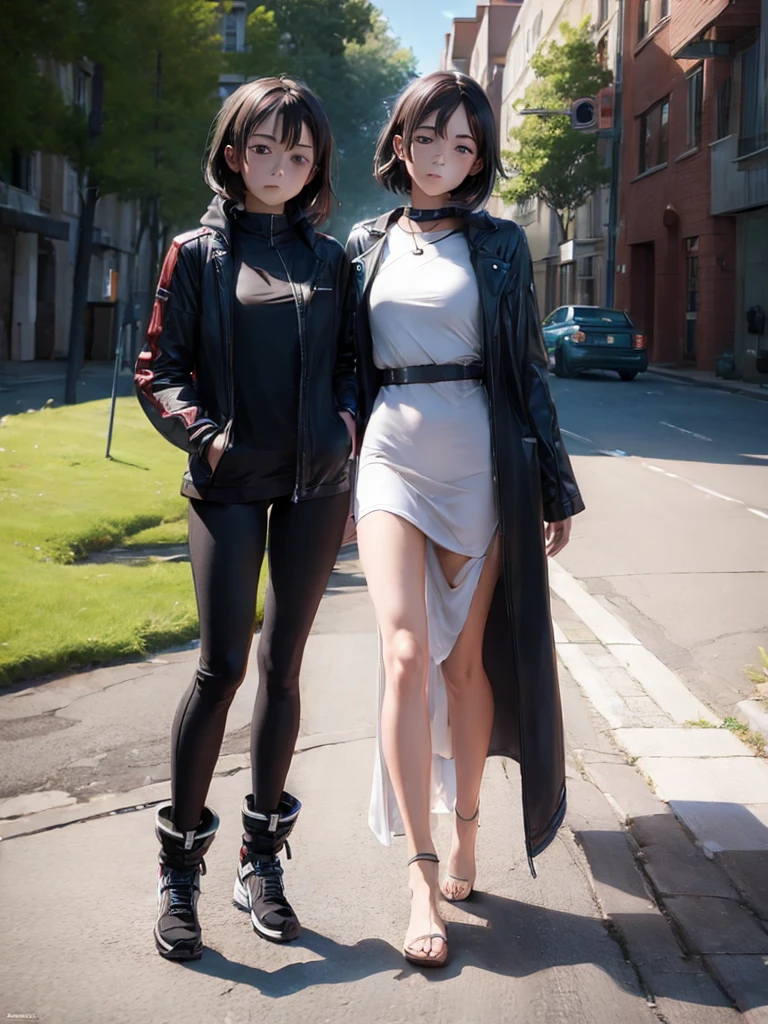 MYSTERY, intrigue, girl Regarding her clothing, usually opts for comfortable but stylish clothes, that allow you to move freely in your urban environment. Prefers dark tones like black, navy blue or gray, that contrast strikingly with her blue hair. futuristic city 