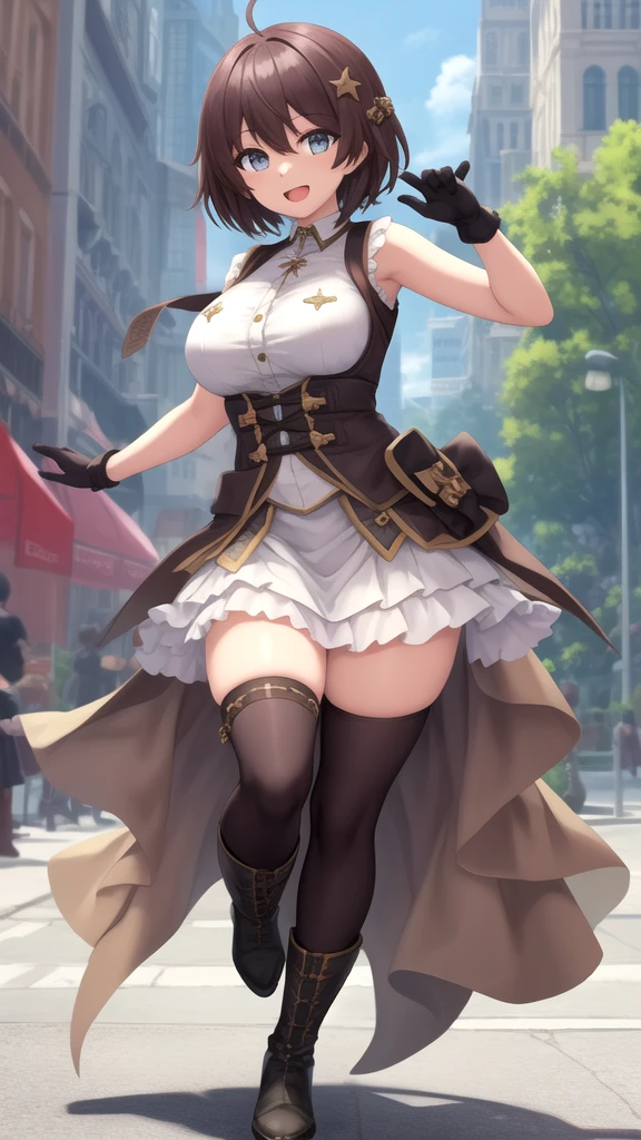 ((((((Reaching Out 1.3)))))),(((((A city in ruins at your feet))))),((((Kneeling)))),Fantastic,long legged,(((A Princess))),(((((Full body depiction))))),((((Randomly sexy poses)))),((((Beautiful soles))))、((((Five fingers on a beautiful sole)))),Big Chest Ribbon,((Teary-eyed)),((((((Colossal tits)))))),((embarrassed from)),Blushing,(((((((Big girl sitting on the roof of the church beyond the tower))))))),((((lowfers)))),the Extremely Detailed CG Unity 8K Wallpapers,top-quality,ultra-detailliert,masterpiece,realisitic,Photo Real,Bright lighting,extremely detailed cute girl,18year old,Innocent big eyes,A detailed eye,(Silvery hair),(shorth hair),(bangss),flawless skin,shinny skin,fair white skin,Fine skin,((((large full breasts)))),((((((plump thighs)))))),((perfect anatomia,nice hand,perfect hand,Five fingers connected to the palm of the hand,accurate hands without incongruity)),Show off panties、pantyshot、(((Super Huge Girl Cute Princess Dress Costume、white colors)))、(((knee high socks))),front facing,(fumo),(fires),(((Rubble Town)))、Ground cracking,