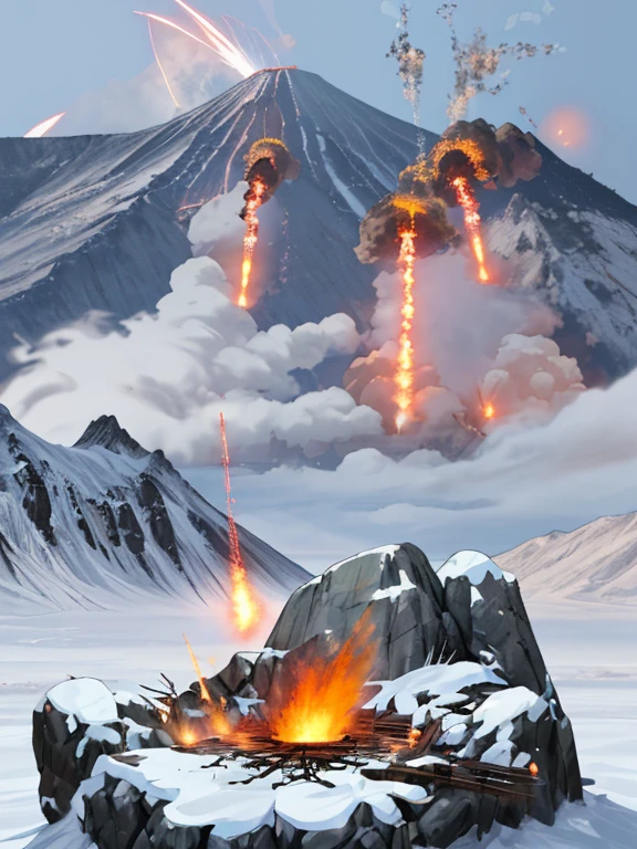 Atomic bombing。In Gongga Snow Mountain。The shock hits