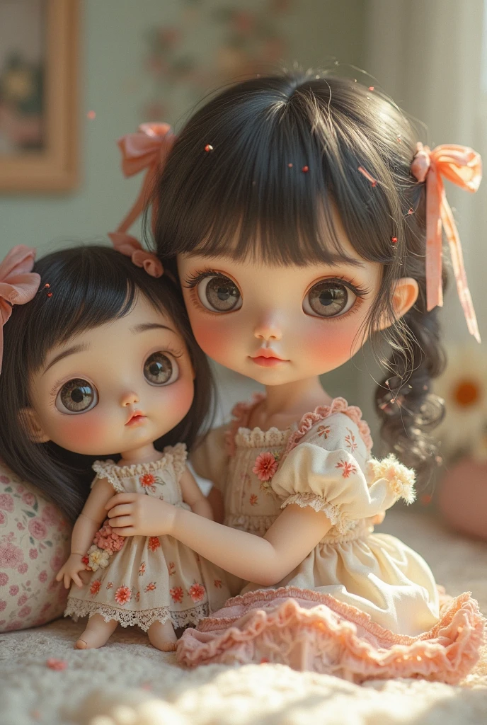 ((best quality)), ((masterpiece)), (detailed),cute kawaii baby kitteens of different colours, big eyes