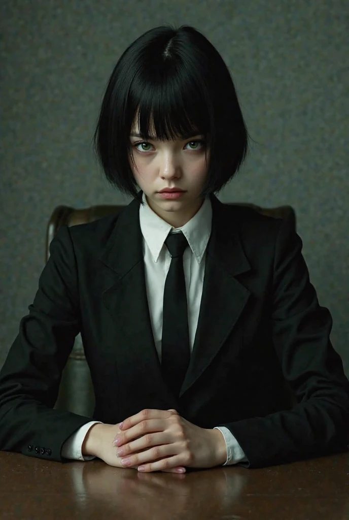 ((masterpiece)),pov, 1girl, w3day_14, full body, <lora:fongletsHermioneGranger_v11:0.2>, Hermione Granger, black school uniform, black micro mini skirt, black knee high socks,white skin, black dress,
